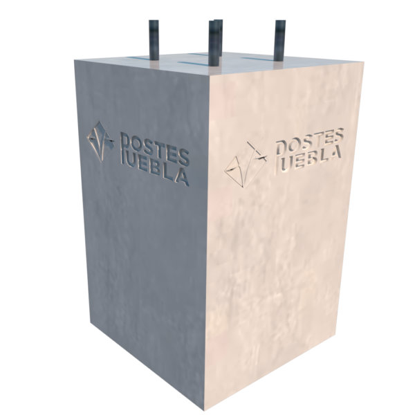 BASE DE CONCRETO 40X40X60